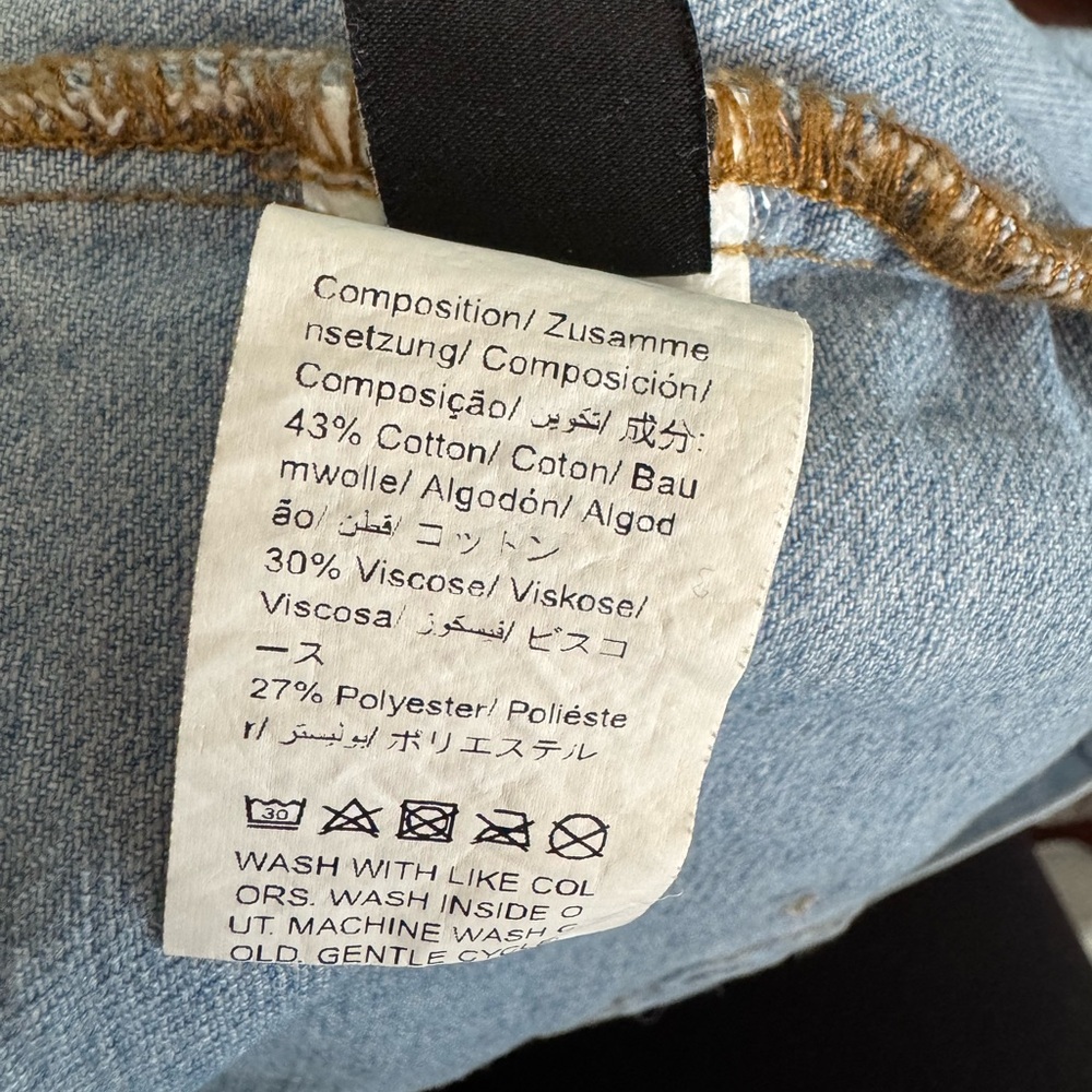 Cropped Jean jacket short sleeve - Picture 10 of 13